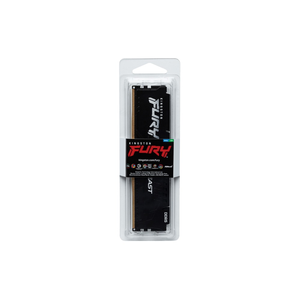 Kingston Fury Beast 16GB DDR5 5200MHz Desktop Memory - Vektra Computers LLC Kingston Fury Beast 16GB DDR5 5200MHz Desktop Memory - Vektra Computers LLC